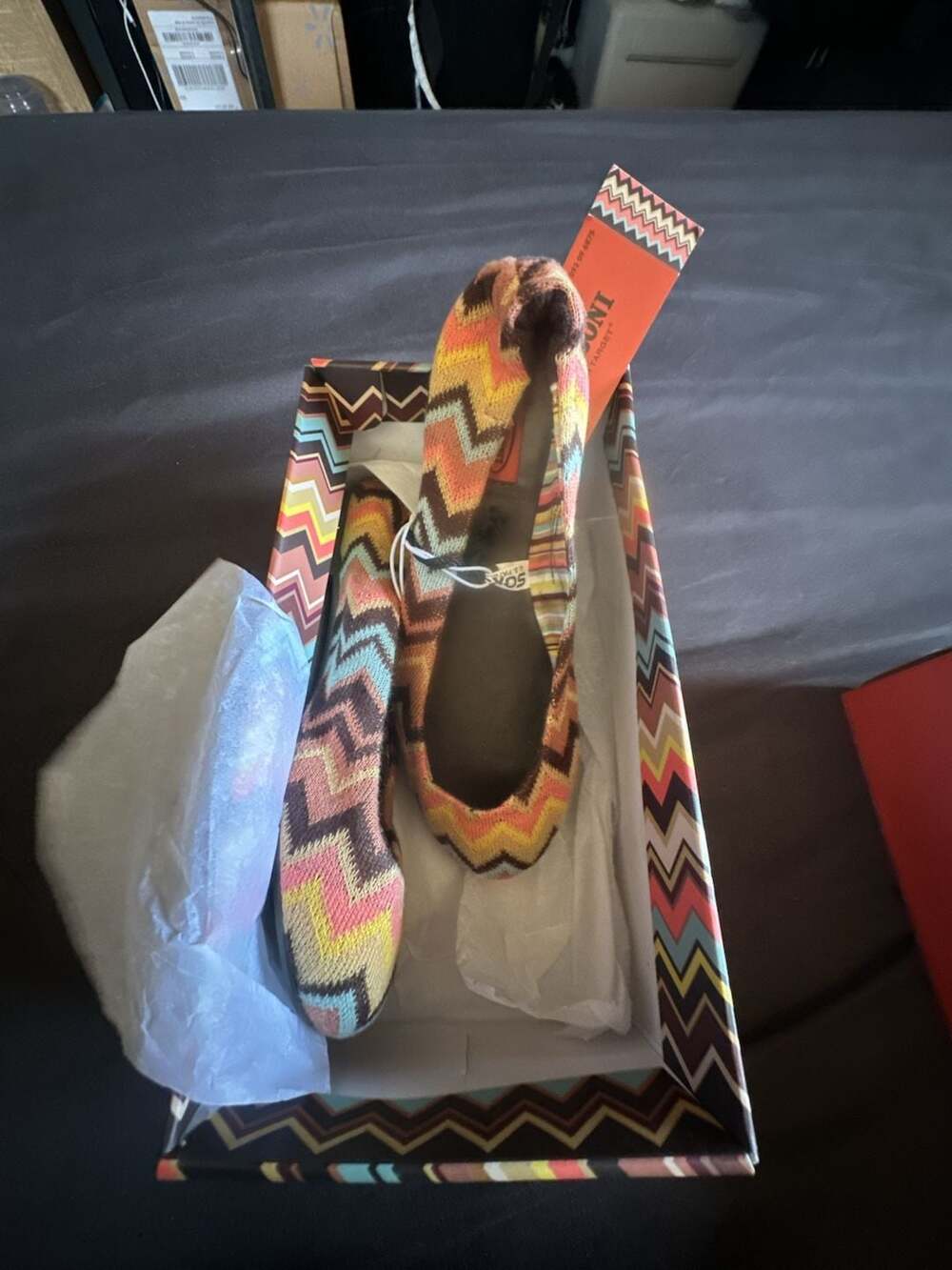 Missoni for Target Signature Zig Zag Knit Ballet Flats